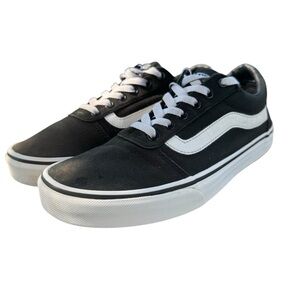 Van’s low top old skool sneakers tennis skate shoes Black white 9.5